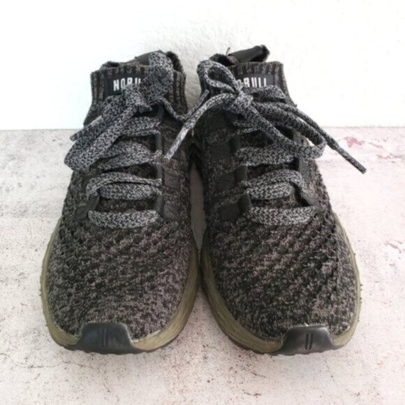 Nobull $159 Women's Knit Runner Sneakers size 8.5 Gray Athletic Gym Crossfit - Picture 3 of 10